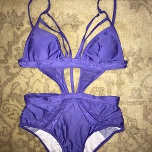 Blue-ish Purple One Piece Swimsuit
